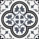 The Tiles Plaza Encaustic Peel and Stick Backsplash, Blue and White Patterned Vintage Stick on Tile, Stone Composite Self-Adhesive Wall Tile Sticker for Kitchen Bathroom Fireplace Stairs, 10 Sheets