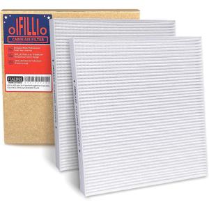 OIFILLIO Cabin Air Filter for Freightliner Cascadia Columbia Coronado abp n10g 91559, AF26235, PA4857, P609422, PA10181, BOA91559, 24318, Filter with Spongy Electrostatic Fiber (2)