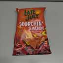 Late July Snacks, Scorchin' Sauce Corn Tortilla Chips, 7.8 Oz. Bag (EXP 01/24/26)