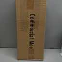 Commercial Mop Heavy Duty Industrial Mop with Long Handle,59" Looped-End String Wet Cotton Mops for Floor Cleaning, Including Three mop Head Replacement