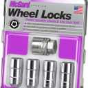 MCGARD 24205 Chrome Cone Seat Wheel Locks (M14 x 2.0 Thread Size) - Set of 4
