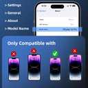 5 x ruwa Privacy Screen Protector for iPhone 14Pro [6.1 Inch][2-Pack] Tempered Glass with Easy Installation Frame, Anti-Scratch,Anti-peep, 9H Hardness