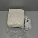 Heated Blanket Electric Throw, 50"X60" Waffle Heating Blanket with 12 Heat Levels, Fast Heating Blanket with 1-12 Timer Settings, Overheat Protection with ETL & FCC for Home Office Sofa (Milky White)