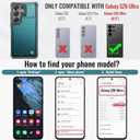 Vinich for Samsung Galaxy S26 Ultra Wallet Case with Card Holder, RFID Blocking Credit Slots Kickstand Shockproof Phone Cover for Women Men, Bluish Green