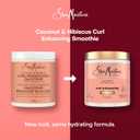 SheaMoisture Curl Enhancing Smoothie Hair Cream Coconut and Hibiscus for Thick, Curly Hair Sulfate Free and Paraben Free Curl Cream 20 oz (20 Ounce (Pack of 1))