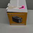 Toastmaster 2-Slice Toaster - Black with Stainless Steel - Kitchen Essential for Sandwich Bread & Breakfast Toast - Toaster with Wide Slots, High Rise Toast Lift & Cool-Touch Exterior