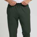 Real Essentials 3 Pack: Men's Mesh Jogger | Athletic Sweatpants with Pockets | Active Track Gym Workout Pant (Big & Tall) (S)