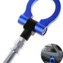 payanwin Universal Racing Towing Car Tow Hook for B-mw 1 3 5 Series E39 E70 E71 E81 E82 E88 E90 E91 E92 E93, Auto Aluminum Trailer Ring Car (Blue)