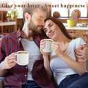 Monogrammed Women Large Coffee Mug Tea Cup Ceramic with Handle Big Heavy Pretty Customized Personalized Cute Women Birthday Christmas Gift Her Wife Mom Grandma Girlfriend Friend Friendship Unique,A