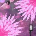 ILLUMINEW Christmas Lights - 98ft 2 Pack 150 Count Connectable Waterproof Led Fairy Lights Bulbs for Indoor Outdoor Christmas Tree Wedding Valentine's Day Decor (Pink, 150 Count - 2 Pack)