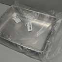 Sheet Pan,Cookie Sheet,Heavy Duty Stainless Steel Baking Toaster Oven Jelly Roll Deep Edge,Superior Mirror Finish, Dishwasher Safe (7.9 * 9.85 * 2 inches)