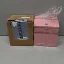 Suggestion Box with Slot and Lock & 50 Suggestion Sheets Wall Mounted Comment Ballot and Donation Box with Lock Steel Pink