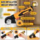 4-In-1 Cordless Electric Scissors,90pcs Multi-Functional 4V Cardboard Cutter Electric,Includes Interchangeable Rotary Tool Kit,Suitable For Cardboard Cutting,Sanding,Drilling,And Diy Crafts