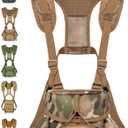 Binocular Harness Chest Pack - Lightweight Hunting Chest Rig with Rangefinder Pouch, MOLLE System Bino Harness for Bow Hunting, Tactical Chest Pack for Men, Veteran Owned Gear, MultiCam