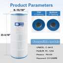 C1200 Pool Filter Cartridge Replaces Hayward CX1200RE, PA120, 1Pack