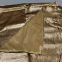 Phantoscope Pack of 2 Sparkling Velvet Decorative Solid Throw Decorative Pillow Cover Soft Gold Glitter Square Cushion Cover Pillowcase for Couch Bed and Chair, Gold, 18 x 18 inches, 45 x 45 cm