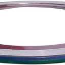 Sur-Seal, Inc. Teadit 9000IR5316PTFE600 Green Band with White Stripe 316SS/PTFE Spiral Wound Gasket with 316SS Inner Ring, -150 to 500 degrees F Temperature Range, 5.05" ID, 9.50" OD, for 5" Pipe Size