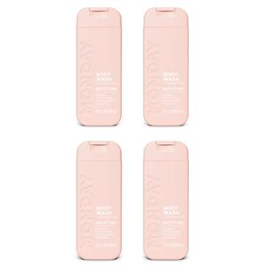 MONDAY Body Wash Moisture Travel Pack -90ML (4 Pack) - Nourishing Ingredients, Shea Butter, Coconut Oil and Grapefruit Extract, Hyrdrate and Replenish Skin (3 Fl Oz (Pack of 4))