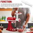 Meat Grinder Pusher/Tamper Fit for Kitchenaid Lem Meat Sausage Grinders, Universal Meat Grinder Pusher Tool Length 9.56" Stuffing End Od 1.8"- Kitchen Meat Grinder Replacement Part