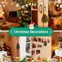 Pipe Cleaners Christmas Tree Ornaments Kit, Pipe Cleaner Craft Set Present for Holiday Family Activity, Handmade Christmas Hanging Decorations for Car, Wall, Mantels, Bedroom, Classroom, Office (Green - Gift Kit)