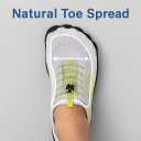 DOTH Barefoot Shoes for Men Women Quick Dry Wide Toe Box Water Footwear for Gym Walking Trail Hike Travel Outdoor (10.5 Women/8.5 Men, White A34)