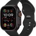 Bandsie Original FKM Rubber Band Compatible with Apple Watch Ultra 3 2 1 Bands 44mm 45mm 49mm 46mm 42mm 38mm for Men Women, Sport Durable Fluoroelastomer Strap for iWatch Series 11 10 SE 9 8 7 6 5 4