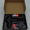 TOLOCO Massage Gun, Deep Tissue Back Massage for Athletes for Pain Relief, Percussion Massager with 10 Massages Heads & Silent Brushless Motor, Gifts for Fathers Day, Black