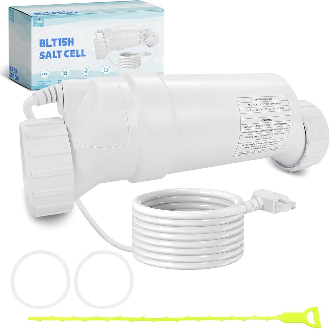 T-15 Salt Cell Replacement Compatible with Hayward Pool Turbo Chlorinator System Fit for AquaRite, AquaTrol & More, Up to 40K Gallons
