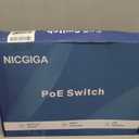 48 Port Gigabit PoE Switch Unmanaged with 48 Port IEEE802.3af/at PoE+@400W, 2 x 1G SFP, NICGIGA 50 Port Network Power Over Ethernet Switch, Desktop/Rackmount
