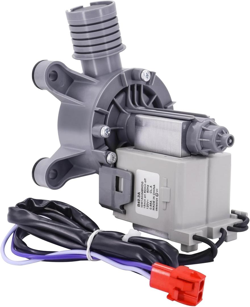 FFTW4120SW FFTW4120SW0 FFTW4120SW1 Washer Drain Pump Motor Assembly Fit for Fri-gidaire Midea White-Westinghouse Haier Washers