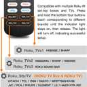 Replacement Remote for Roku TV No Batteries Required with USB-C Charging, Compatible with TCL, Hisense, Onn & Philips Not for Stick and Box (Compatible with ROKU2X)