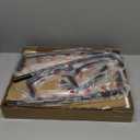 Round Side Table with Storage Basket Small Space Saving End Table 3-Tier Coffee Table Bedside Corner Stand for Living Room, Bedroom, Garden and More 24in Tall Greige (11.81" Dia)