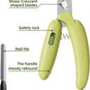6 x Dog Nail Clippers,Dog Nail Trimmers for Small Medium Dogs and Cats - Professional Grooming Tool with Safety Lock, Sharp Stainless Steel Blade Prevents SplittingIncludes Nail File (Green-mini)