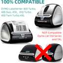 6400 Labels Compatible DYMO 30258 2-1/8"x2-3/4 Multipurpose Return Address Labels Not for Dymo 550, 5XL, LabelChoice 16 Rolls Direct Thermal Labels Replacement Used with Dymo 440 450 Twin Turbo, 4XL