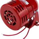 Motor Siren Red 1Pc AC 110V 114dB Industry Electric Motor Alarm Driven Siren, Horn Sound Buzzer Alarms Bell for Home, Industries, Stores and Security Alarm System