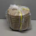 Natural Jute Twine Strin, Bulk Hemp Jute Rope Ideal for Tug of War, Deer Hunting, Nautical, Crafts, Swing, Packing Material Burlap Ribbon, Christmas Knitting Macrame Decoration(25mm/100 Feet)