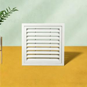 HHFSST Air Return Vent Cover Decorative, Aluminum Gable Vent Filter Crawl Space Ac Vent Covers Modern Flush Return Grill for Wall Ceiling Floor Register Generic Easy to Install White (Cutout20x20 in)