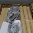 LAATOOREE Nightstand Set of 2, Small Bed Side Table with Fluted Door, End Table with Solid Wood Legs, Mid-Century Bedside Table for Bedroom Small Space (Natural)