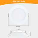 GZV RV Puck Light, RV Recessed Ceiling Light, DC 12V LED Light for Under Cabinet Camper Van Truck Motorhome Interior Lighting, 6 Pack (3000K with White Finish Warm White)