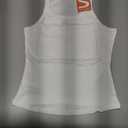 Sxidecgqi Women's Scoop Neck Tank Tops Ribbed Knit Slim Fit Sleeveless Camisole Shirts Casual Basic Solid Stretch Cami Tops Blouse (White XS)