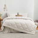 Love's cabin Full Comforter Set Off White, 7 Pieces Full Bed in a Bag, All Season Bedding Sets with 1 Comforter, 1 Flat Sheet, 1 Fitted Sheet, 2 Pillowcase and 2 Pillow Sham | Soft, Breathable, Lightweight, Comfortable