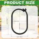 Kathfly 50pcs Gazebo Curtains Hooks Rustproof Plastic Shower Curtain Rings Hooks Outdoor Gazebo Replacement Parts Accessories for Outdoor Canopy Mosquito Nets Window Drapes Home Hotel Supplies