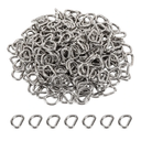150 Pieces Metal D Rings 3/8 Inch(10mm), Multi-Purpose Non Welded D Ring for Purse, Keychains Belts, Dog Collar, Buckle Strap Sewing Accessories