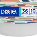 4 x Dixie Small Paper Bowls, 10 Oz, 36 Count, Microwave-Safe, Soak-Proof, Disposable Bowls Great For Snacks, Dessert, And Light Lunch Meals
