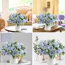 ASTRYAS 1Pc Artificial Peony Flower Silk Peonies Fake Flowers for Decoration Faux Floral Arrangements for Home Wedding Party Decor (Hot Pink)