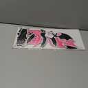 20Pcs Halloween Garage Decoration Magnet Stickers Black Pink Bat Refrigerator Decals Magnet Stickers for Party Home Door Dishwasher Decor