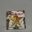 Christmas Tree Decoration, 6" Champagne Christmas Tree Topper Star Accessories, Xmas Glitter 3D Bethlehem Tree Ornament, Waterproof Holiday Christmas Tree Topper Star Decorations for Home Decor