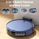 ZCWA Robot Vacuum,Robot Vacuum and Mop Combo with Schedule, APP/Remote/Voice, Strong Suction, Slim Self-Charging 2 in 1 Floor Cleaner for Pet Hair, Carpets, Hard Surfaces