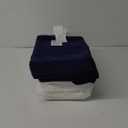 Basic Beyond Outdoor Chair Cushions for Patio Furniture, Waterproof Outdoor Seat Cushions Set of 4 19 x 19, Patio Chair Cushions Set of 4 with Ties and Handle, Navy Blue