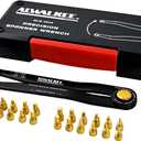 25-Piece Pin Wrench Set with Case, Precision Spanner Wrench - Adjustable Hook Spanner for Bearings, Pulleys & Obscure Fasteners - Metric & Imperial Steel Pins, 160mm Arms, 180 Rotation